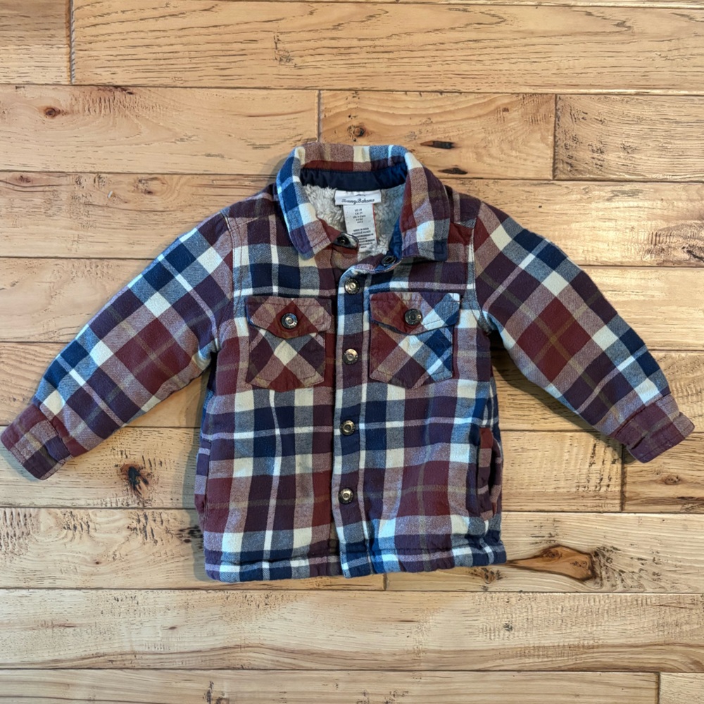 2T Tommy Bahama Sherpa Lined Flannel